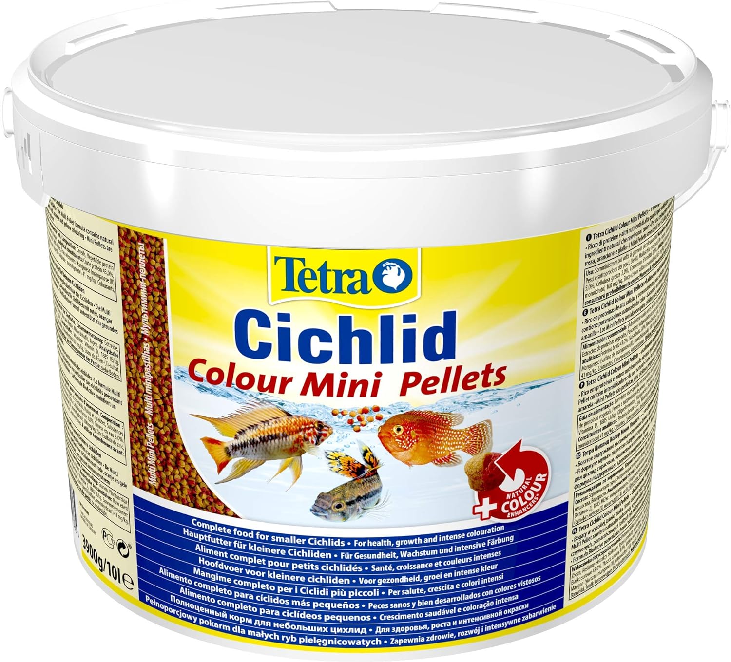 TETRA CICHLID COLOUR MINI PELLETS 10L MR
