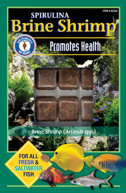 San Fransisco Bay Brand Brine Shrimp Spirulina Frozen