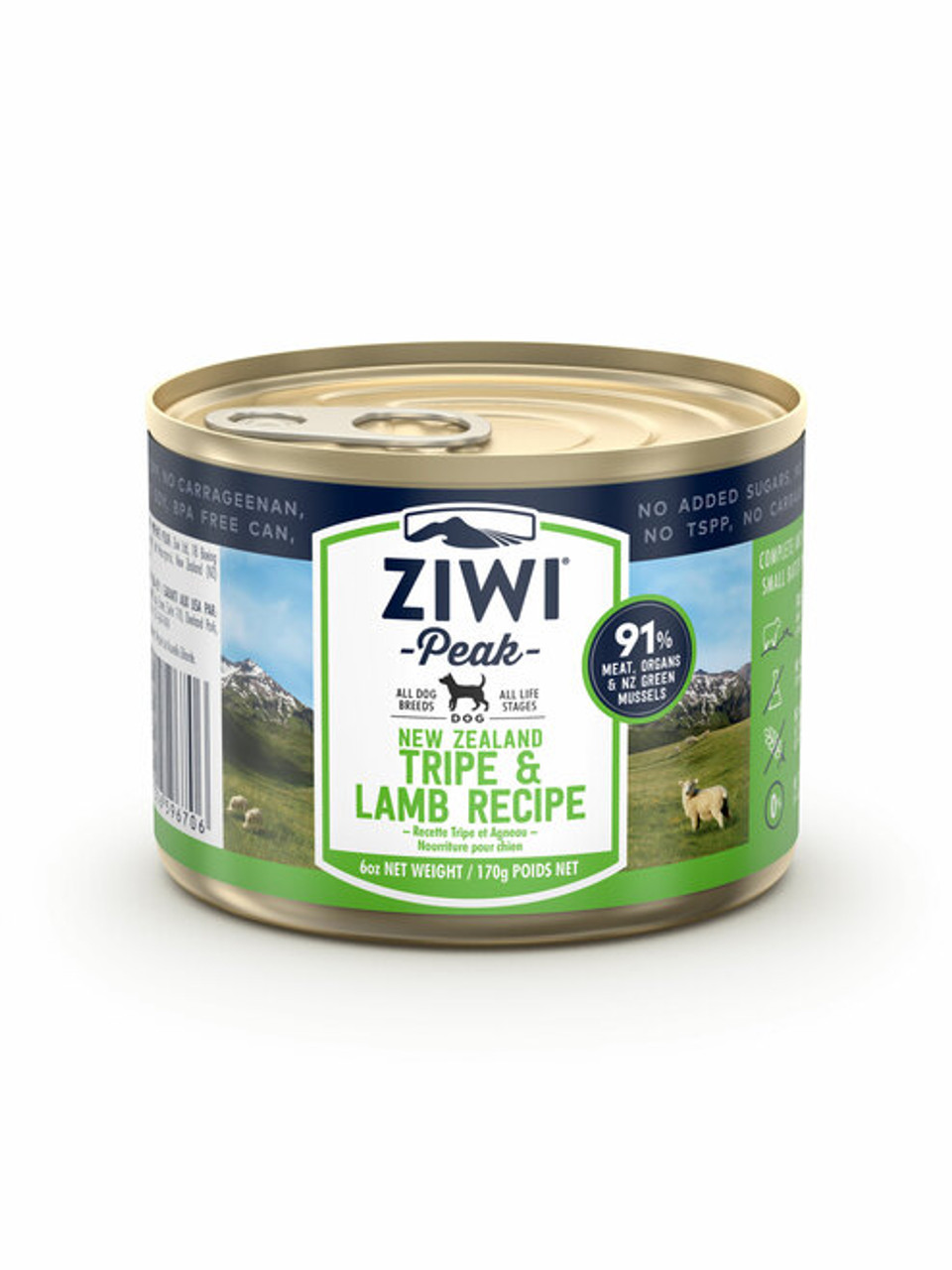 ZiwiPeak Tripe & Lamb Recipe Wet Dog Food 170g