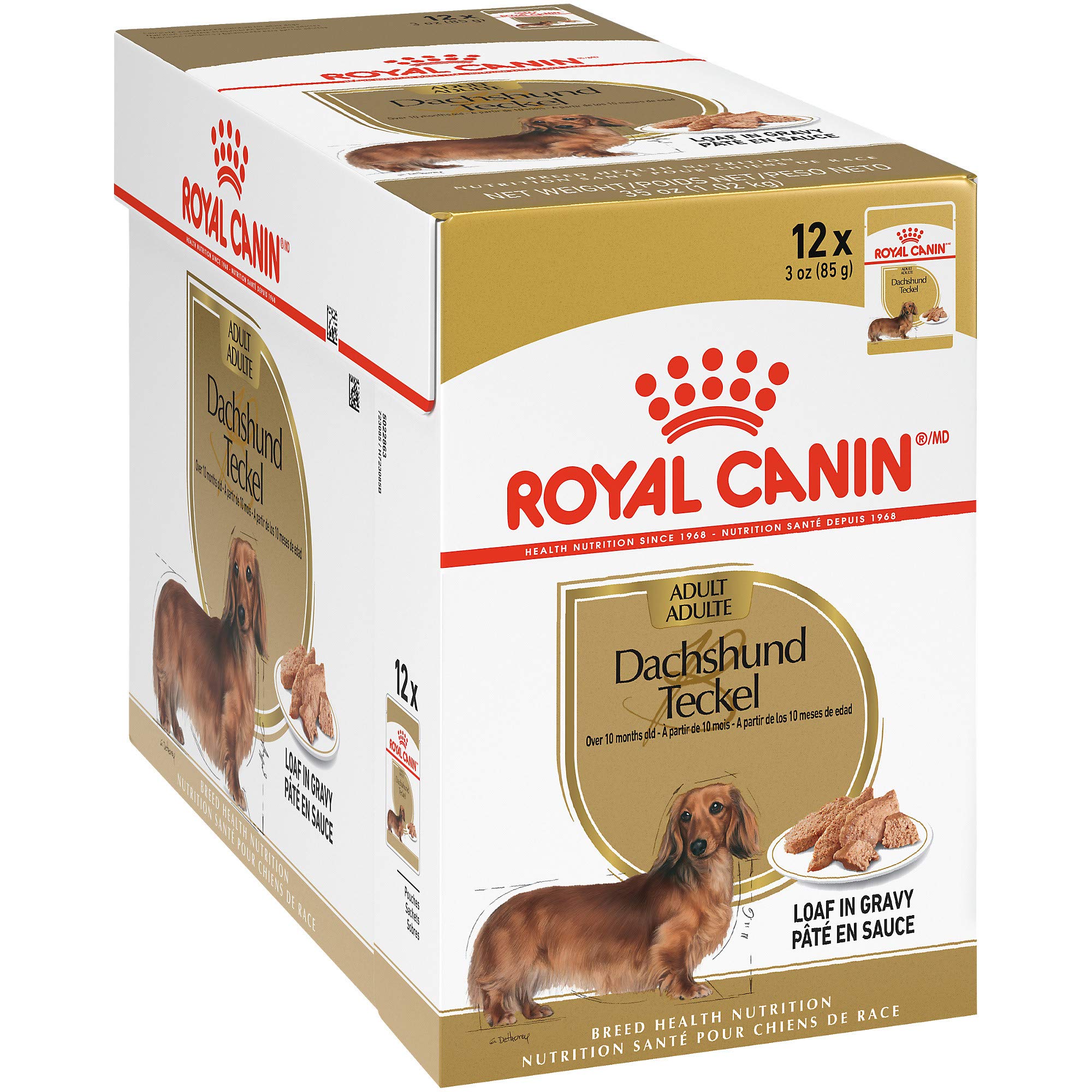 Royal Canin Breed Health Nutrition Dachshund Adult (WET FOOD - Pouches) Pack of 12