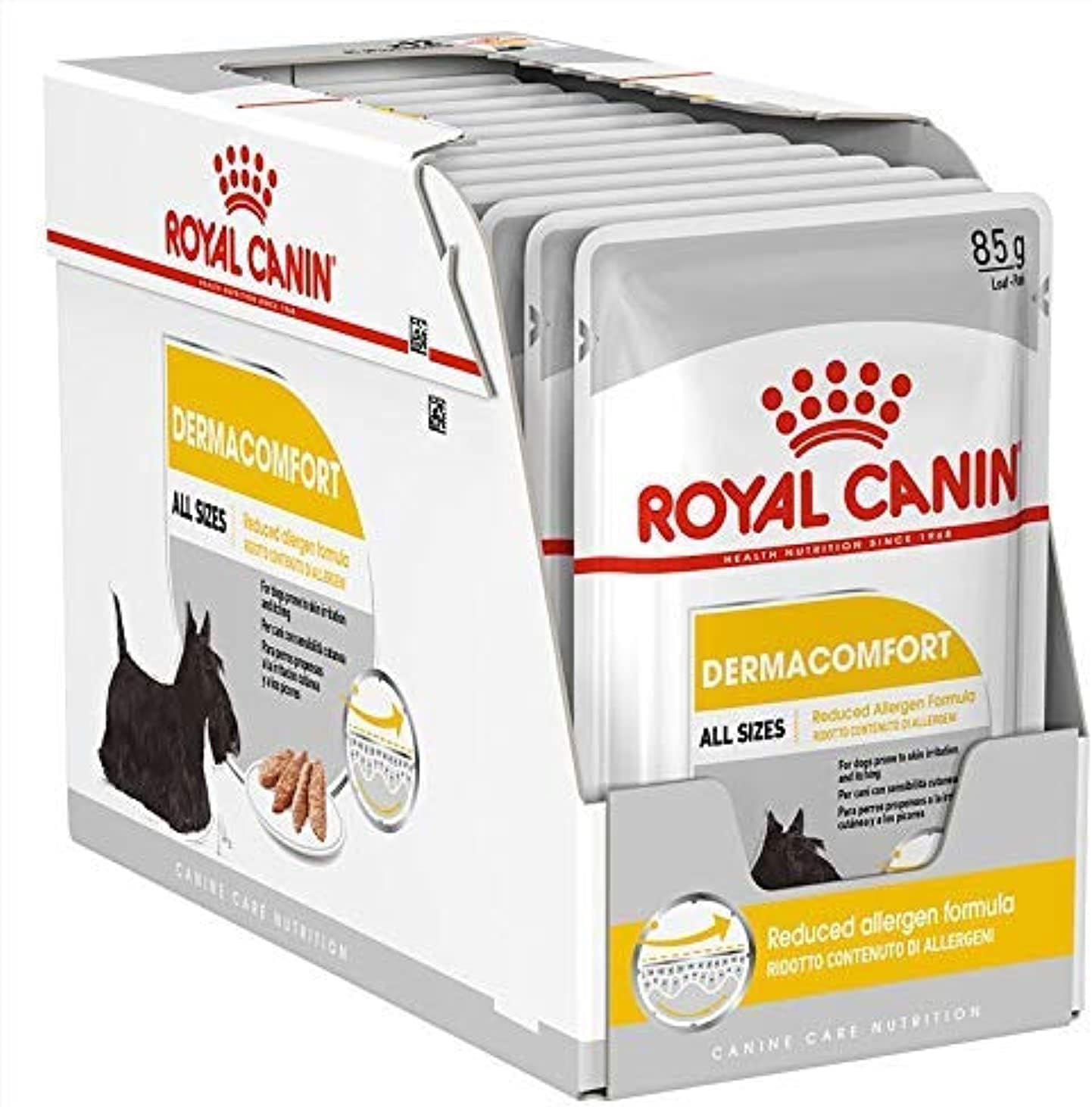 Royal Canin Canine Care Nutrition Dermacomfort (WET FOOD - Pouches) Pack of 12