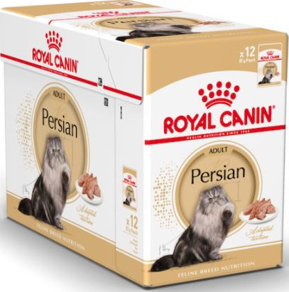 Royal Canin Feline Breed Nutrition Persian (WET FOOD - Pouches) Pack of 12