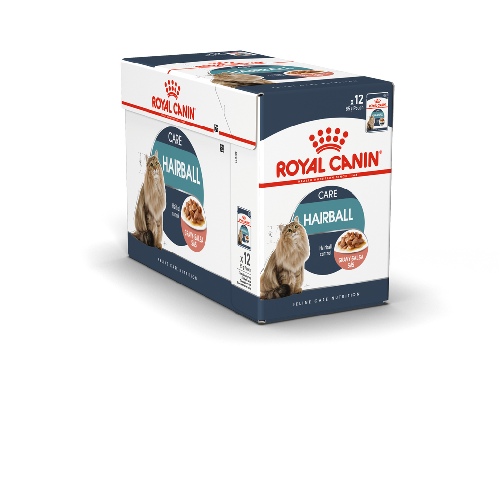 Royal Canin Feline Care Nutrition Hairball Gravy (WET FOOD - Pouches) Pack of 12