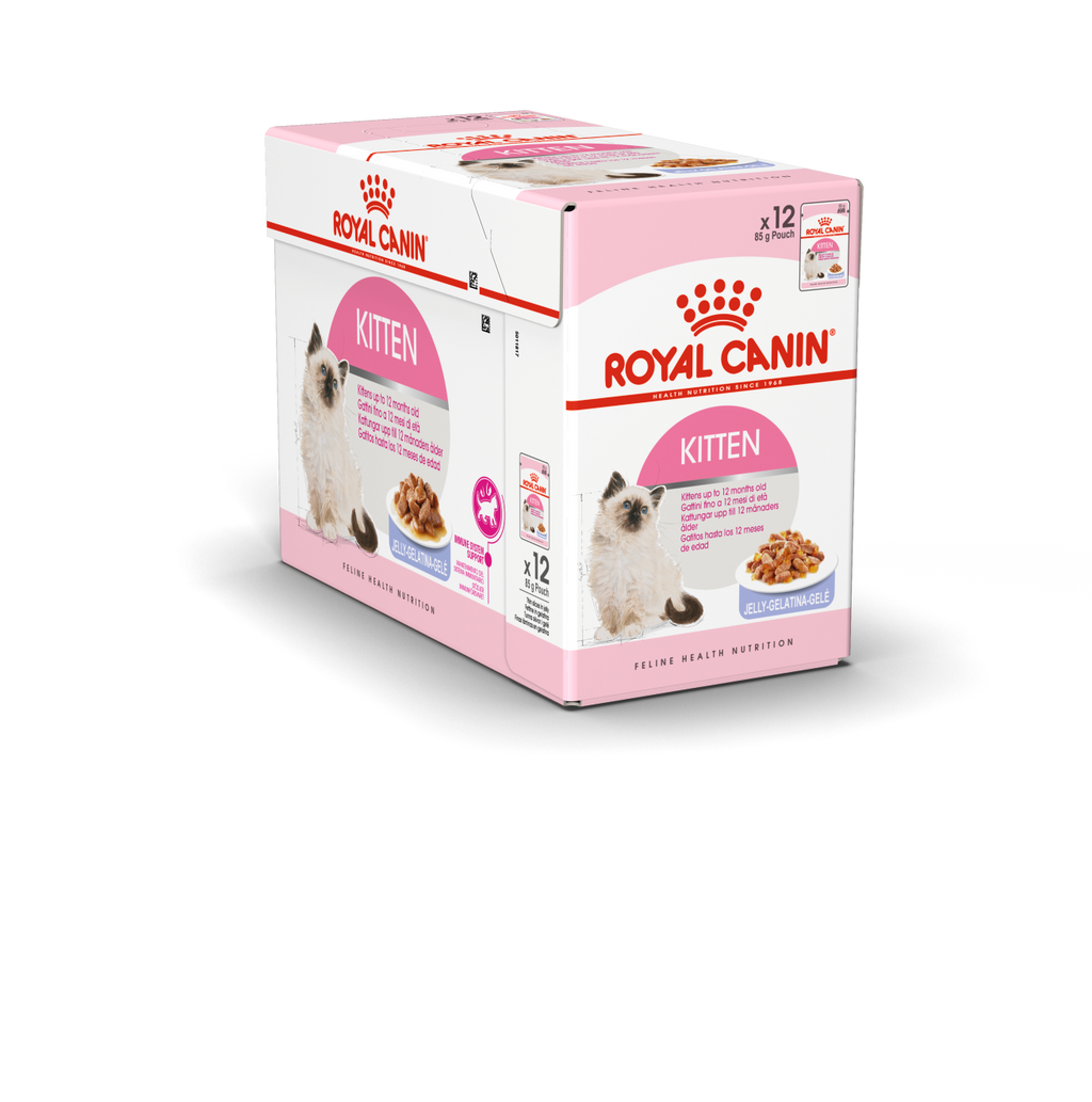 Royal Canin Feline Health Nutrition Kitten Sterilised Jelly (WET FOOD - Pouches) 85g Pack of 12