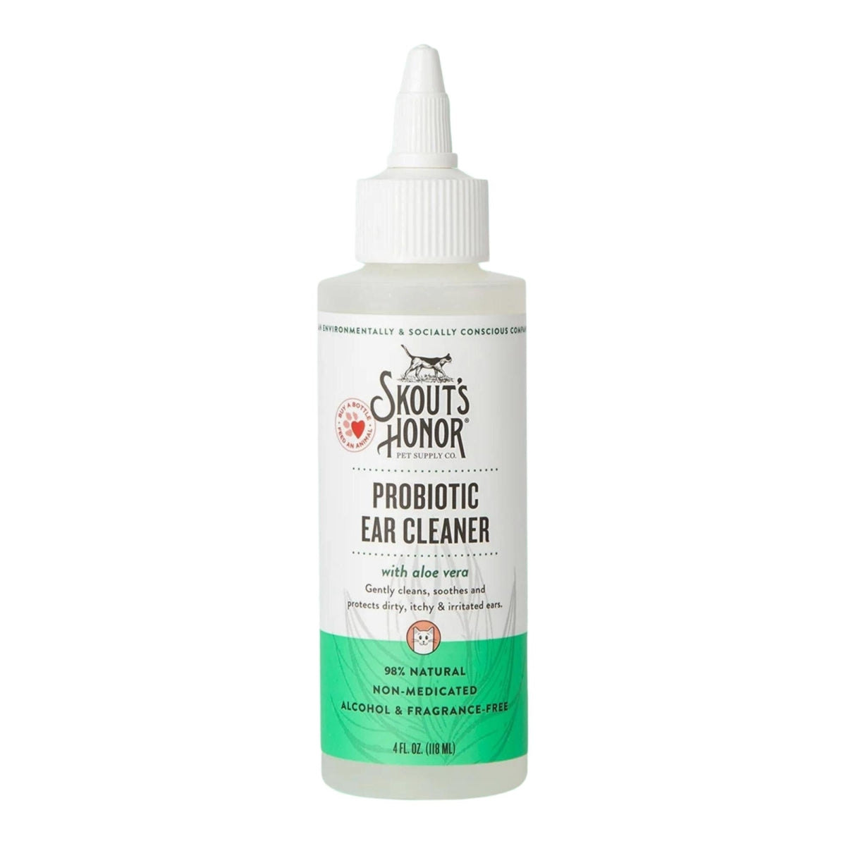 Skouts Honor Cat Probiotic Ear Cleaner 120Ml/4Oz Pet Essentials & Wellness