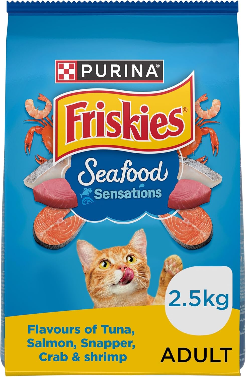 Friskies Cat Food Adult Seafood Sensations 2.5 kg