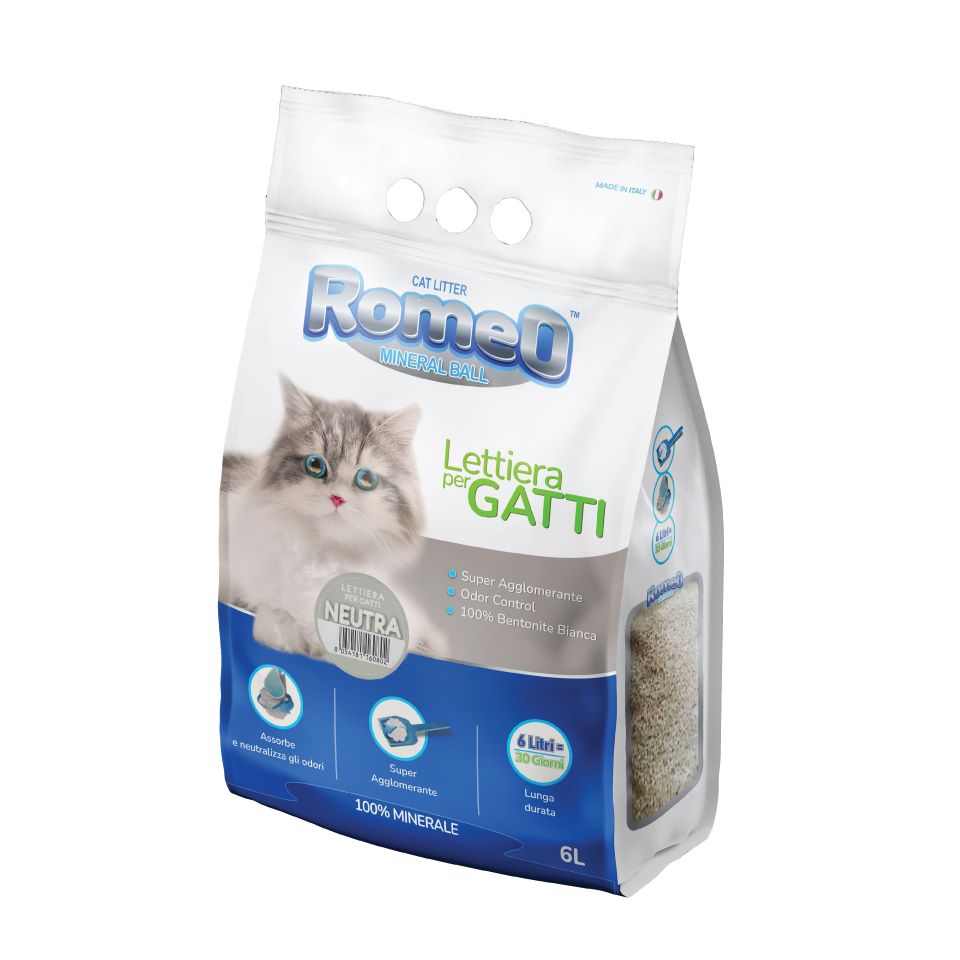 Romeo bentonite cat Litter neutra scent - 6 liters