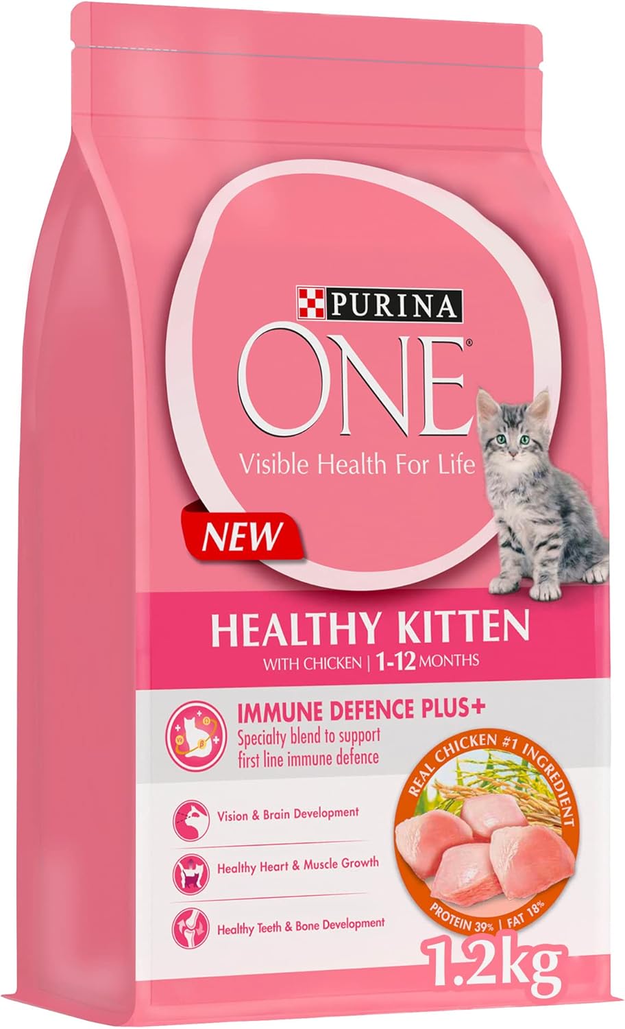Nestle Purina One Healthy Kitten Dry Food Chicken 1.2kg