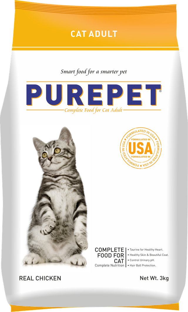 Purepet Cat Chicken Dry Food 3kg