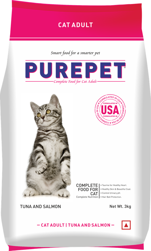 PurePet Cat Tuna & Salmon Dry Food 3kg