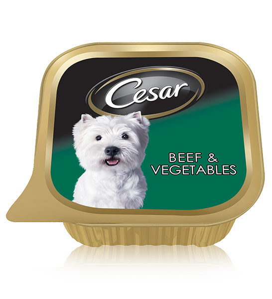 Cesar Beef and Vegetables Wet Dog Food – 100G