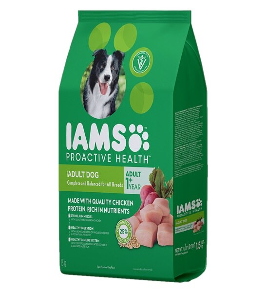 IAMS Proactive Health Adult Dog Dry Dog Food – CHICKEN/1.5KG