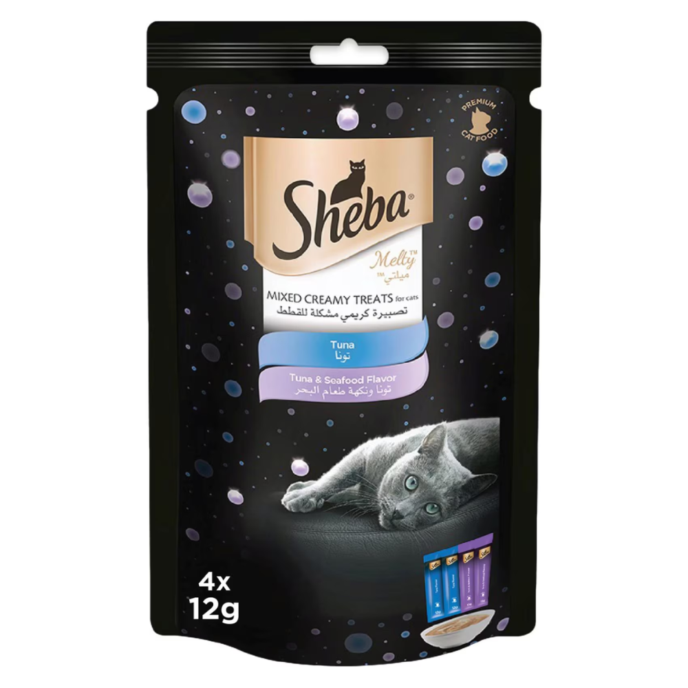 Sheba Melty Tuna Mix Creamy Cat Treats – TUNA/4X12G