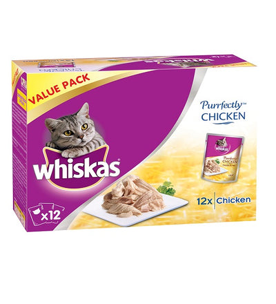 Whiskas Purrfectly Chicken EntrÃ©e in Gravy – 12X85G