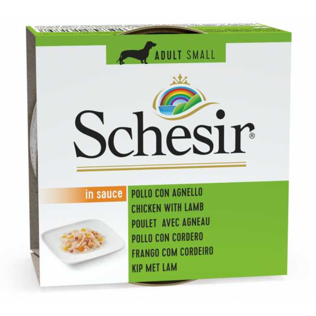 Schesir Dog Wet Food Can-Chicken with Lamb - [Weight - 85g]