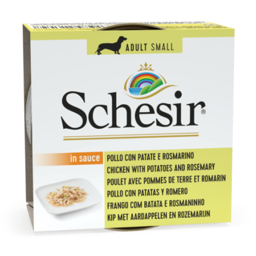 Schesir Dog Wet Food Can-Chicken with Potatoes and Rosemary-[Weight - 85g]