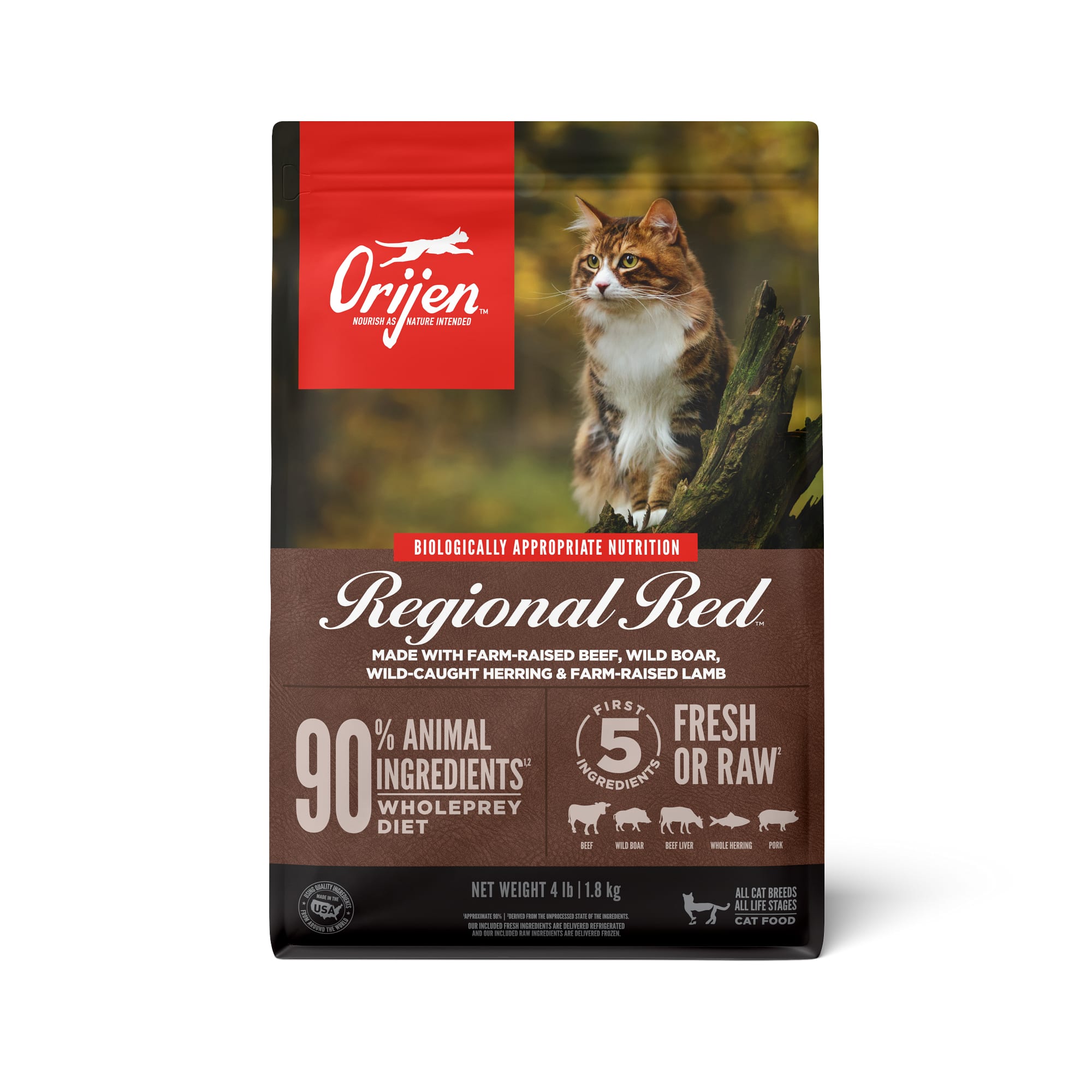 Orijen Regional Red Dry Cat Food - 340G