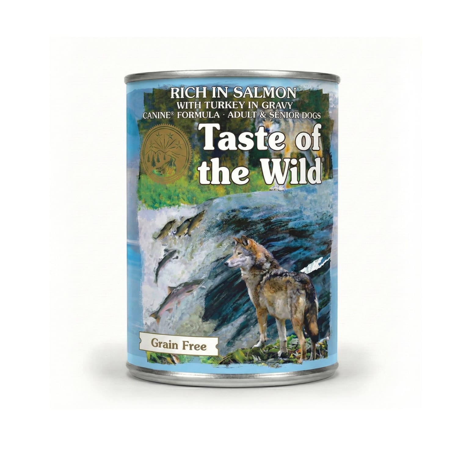 Taste of the Wild Rich in Salmon with Turkey in Gravy for Adult and Senior Dogs – 390g