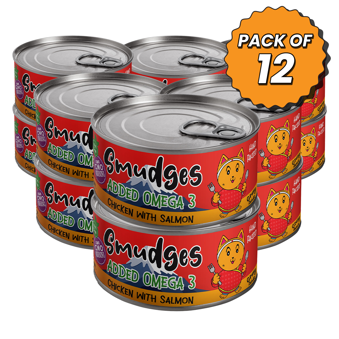 Smudges Adult Cat Tuna with Crabsticks in Gravy 80g Pack of 12