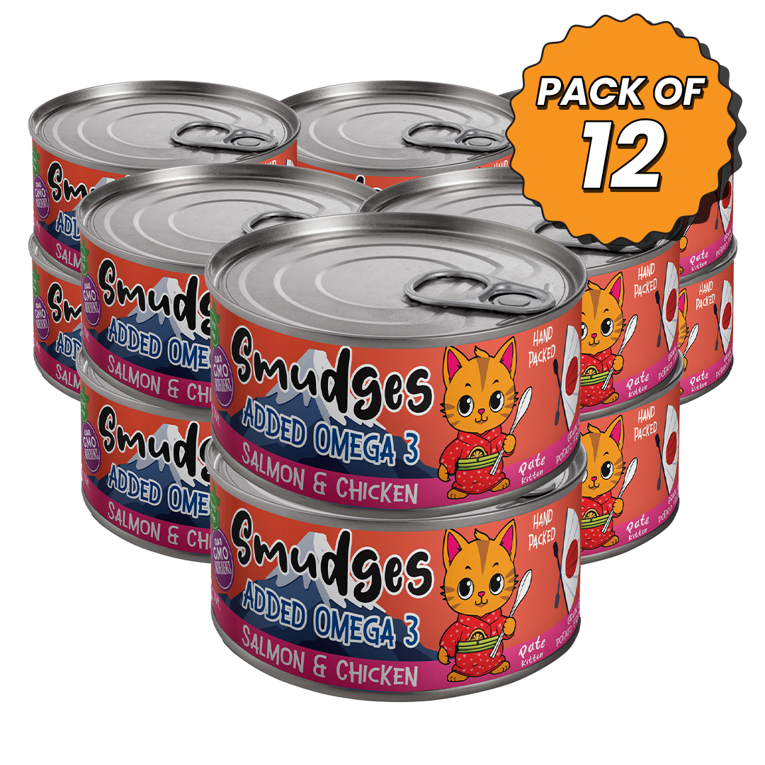 Smudges Kitten Tuna Minced in Soft Jelly 60g Pack of 12