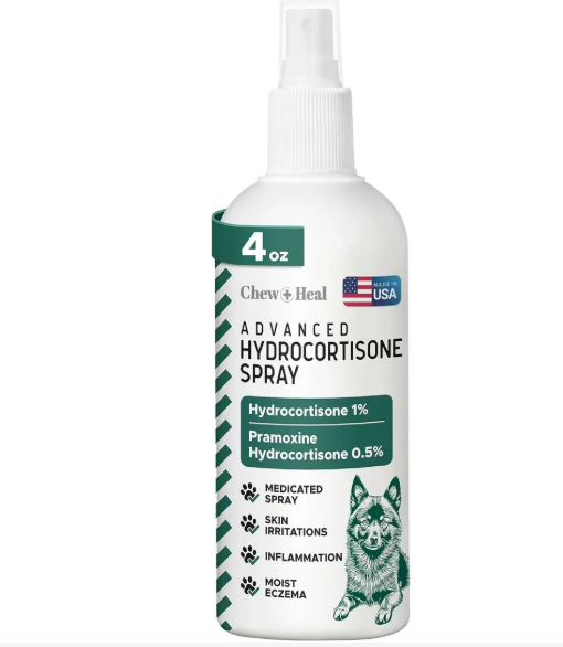Advanced Hydrocortisone Medicated Wound Care Spray for Dogs 4 oz
