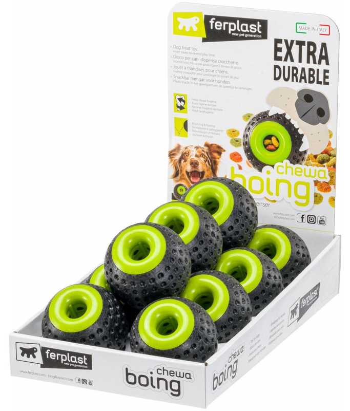 Ferplast Chewa Boing Treat Dispenser Ball Dog Toy