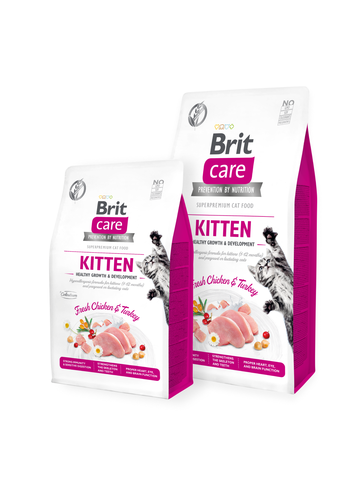 Brit Care Kitten Grain Free Food Chicken & Turkey 2kg