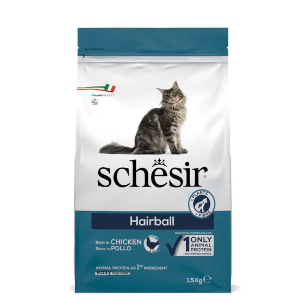 Schesir Cat Dry Food Hairball Control with Chicken 1.5kg