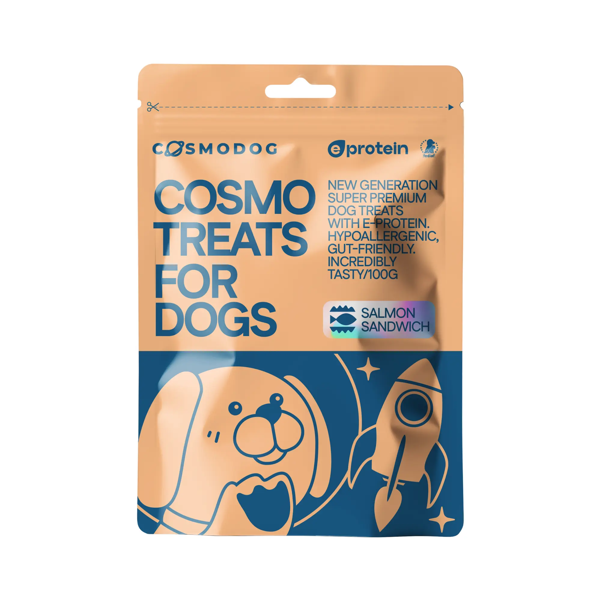 COSMODOG TREATS FOR DOGS SALMON SANDWICH
