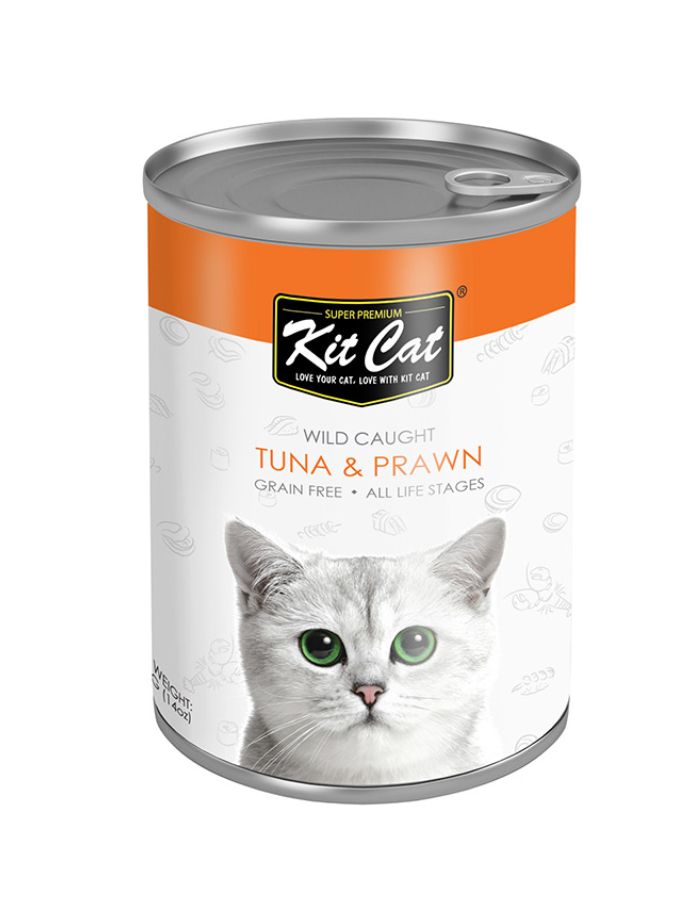 Kit Cat Wild Tuna with Prawn 400g | Healthy Wet Cat Food
