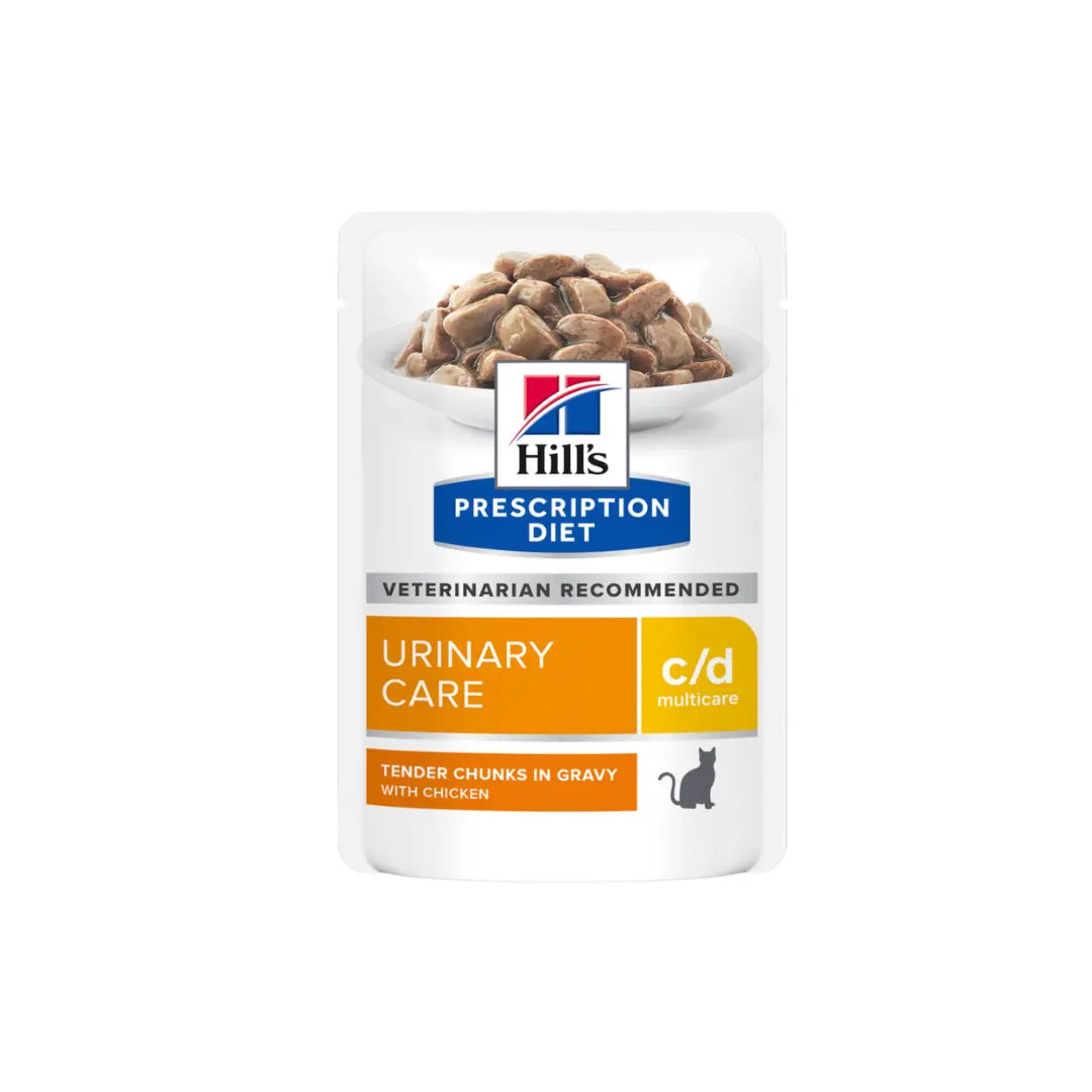 Hill’s Prescription Diet c/d Multicare Urinary Care Wet Cat Food with Chicken Pouches 85g
