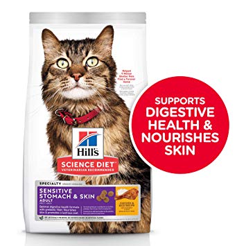 Hill’s Science Plan Sensitive Stomach & Skin Adult Cat Food With Chicken (3kg)