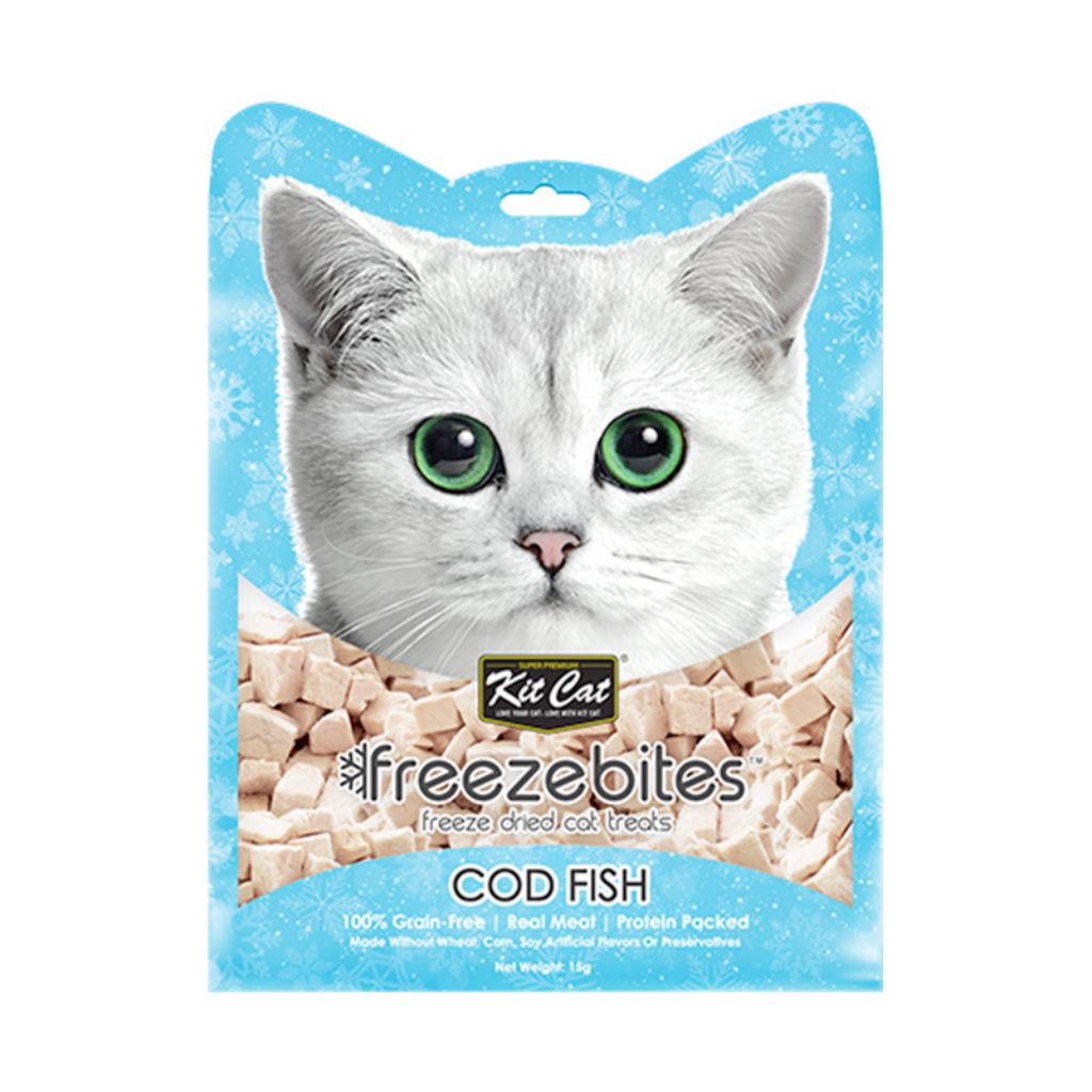 Kit Cat Freezebites Cod Fish 15g – Healthy Frozen Cat Treats