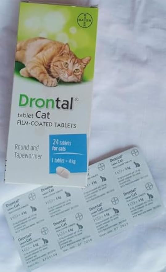 Bayer Drontal Dewormer for Cats 8 Tablets