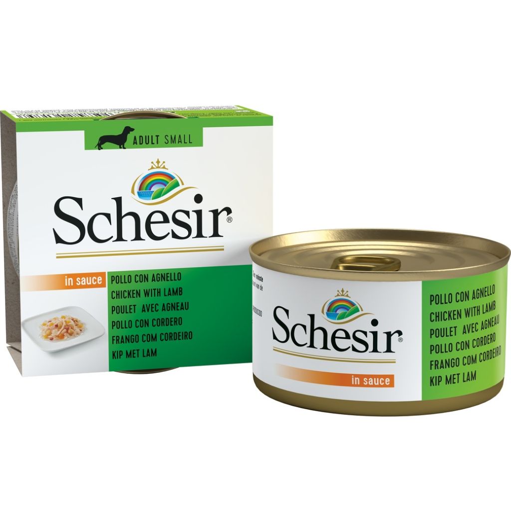 Schesir Can Dog Food – Tasty Chicken & Lamb, 85g, 14pcs Bundle