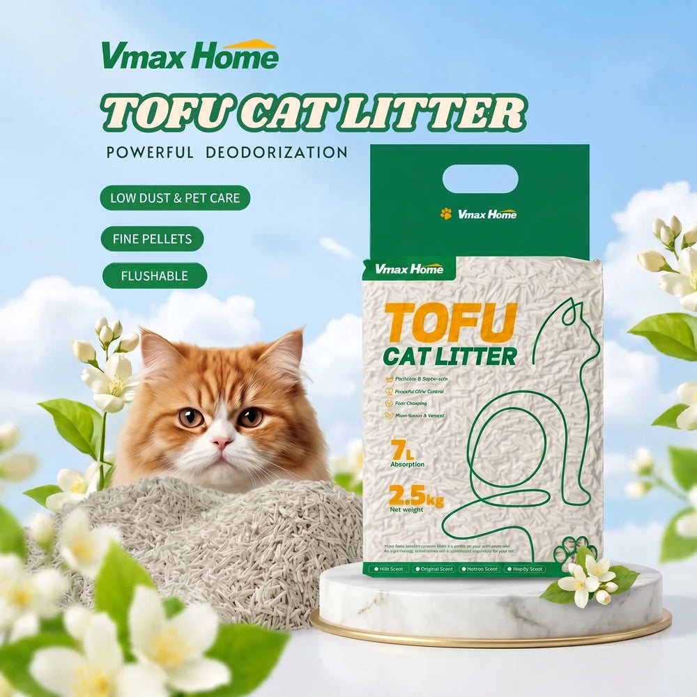 Vmax Home Tofu Cat Litter 2.5kg - 7L - Original Scent
