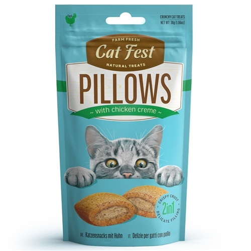 Cat Fest Pillows With Chicken Cream[Weight - 30g]