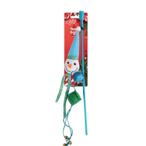 Snow Man Cat Wand