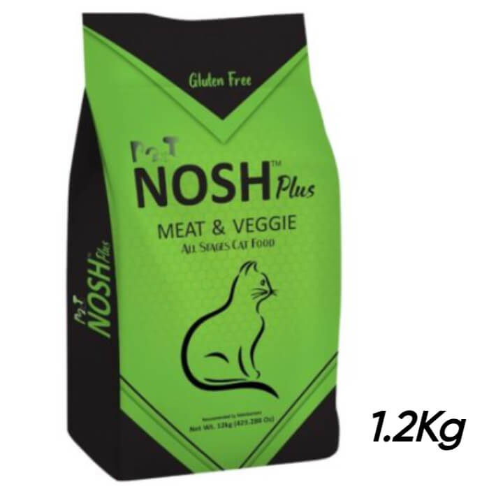 Pet Nosh PLUS Adult Cat Food | Meat & Veggie Blend for Balanced Nutrition