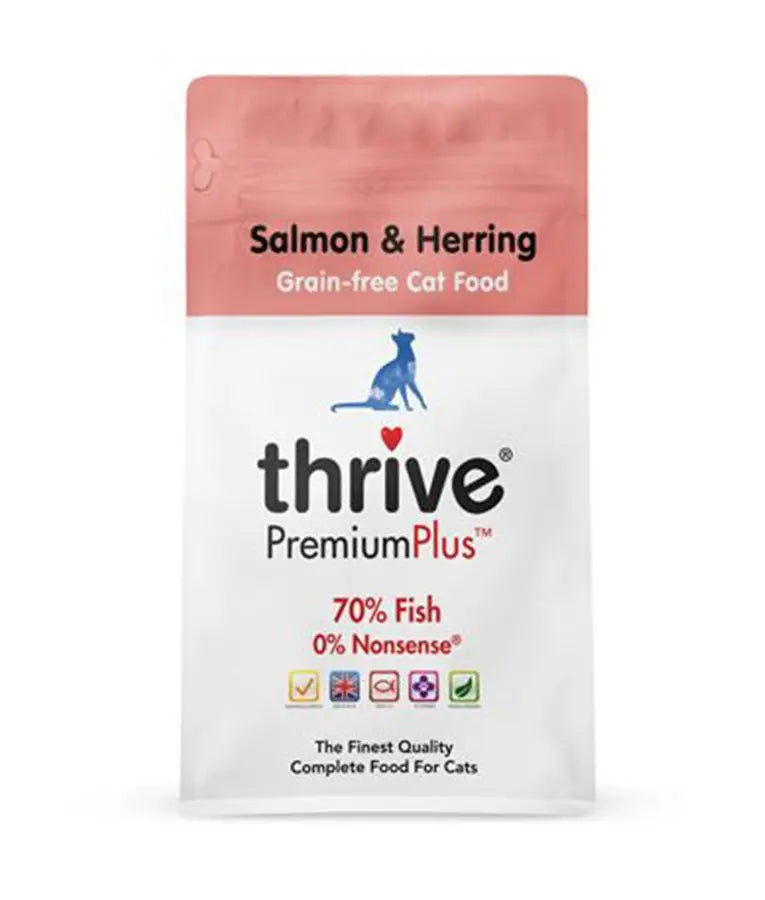 THRIVE PREMIUMPLUS SALMON & HERRING DRY CAT FOOD 1.5KG