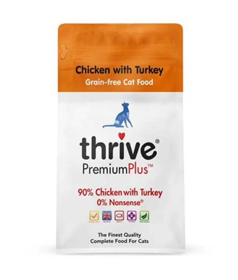 THRIVE PREMIUMPLUS CHICKEN WITH TURKEY DRY CAT FOOD 1.5KG