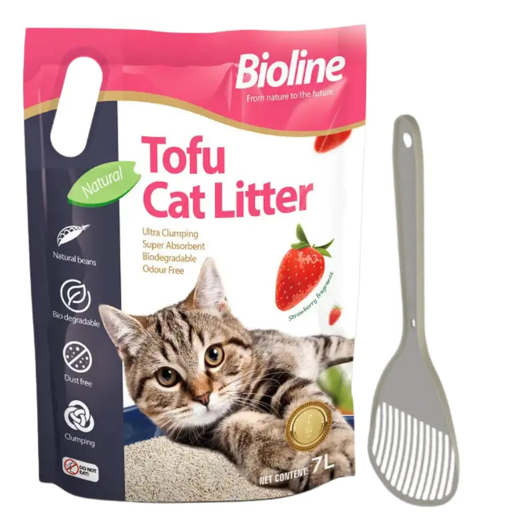 COMBO OFFER | BIOLINE TOFU CAT LITTER 7L + MODERNA CAT LITTER SCOOP