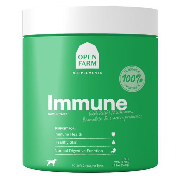 Open Farm Immune Chews Supplement for Dogs 360g
