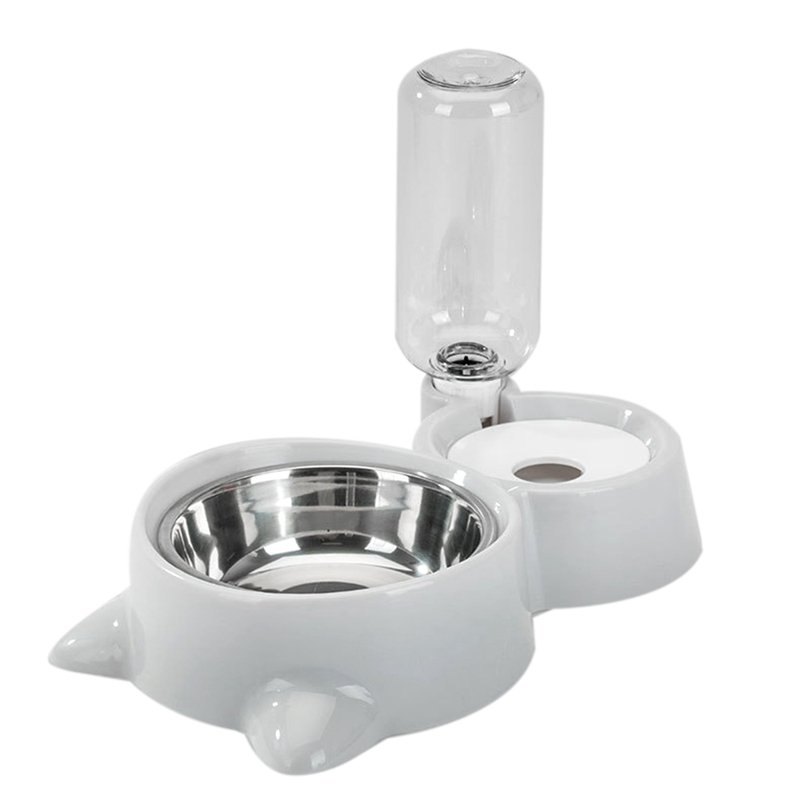 Peki Cat Face Food Bowl And Water Dispenser