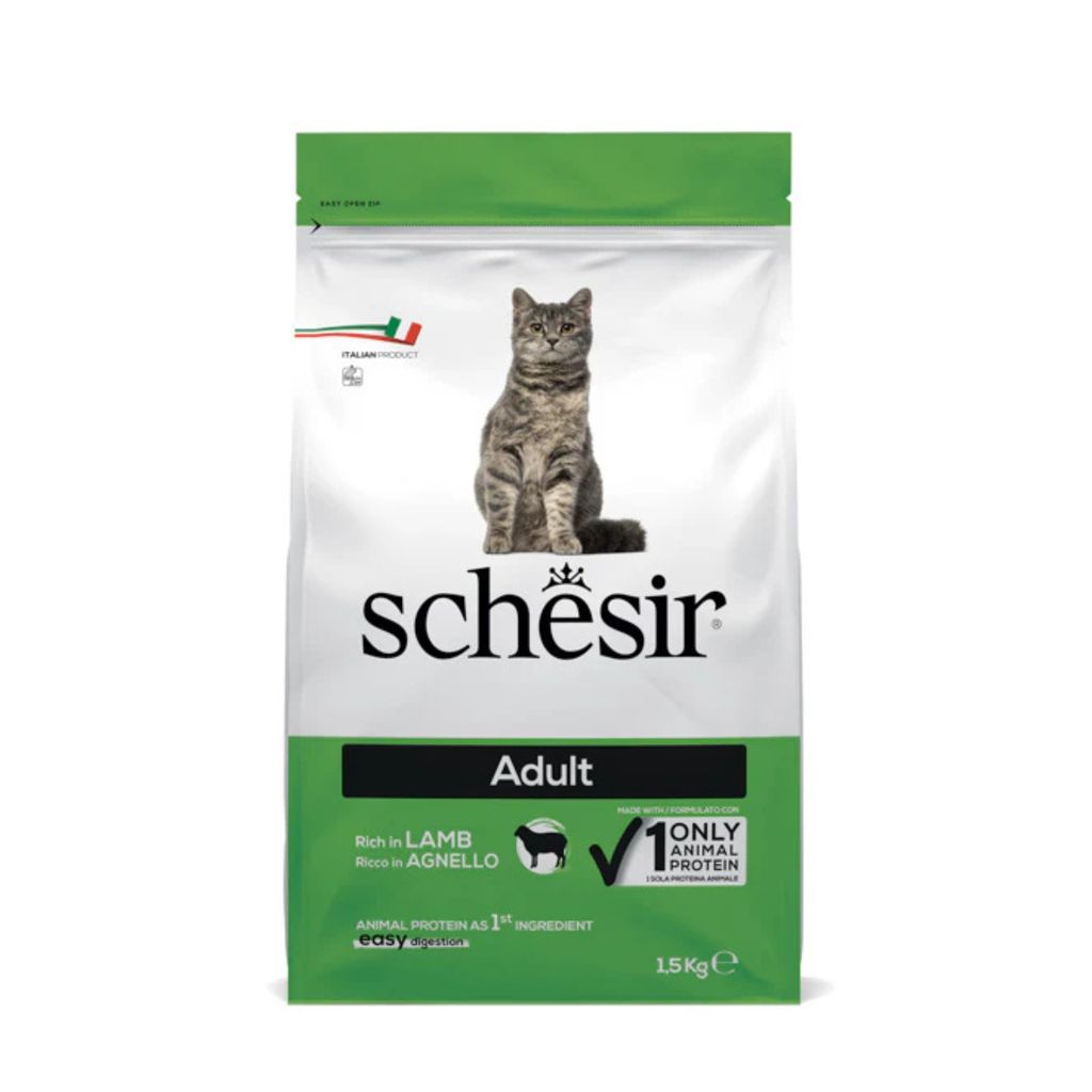 Schesir Cat Dry Food Maintenance with Lamb – Adult 1.5kg
