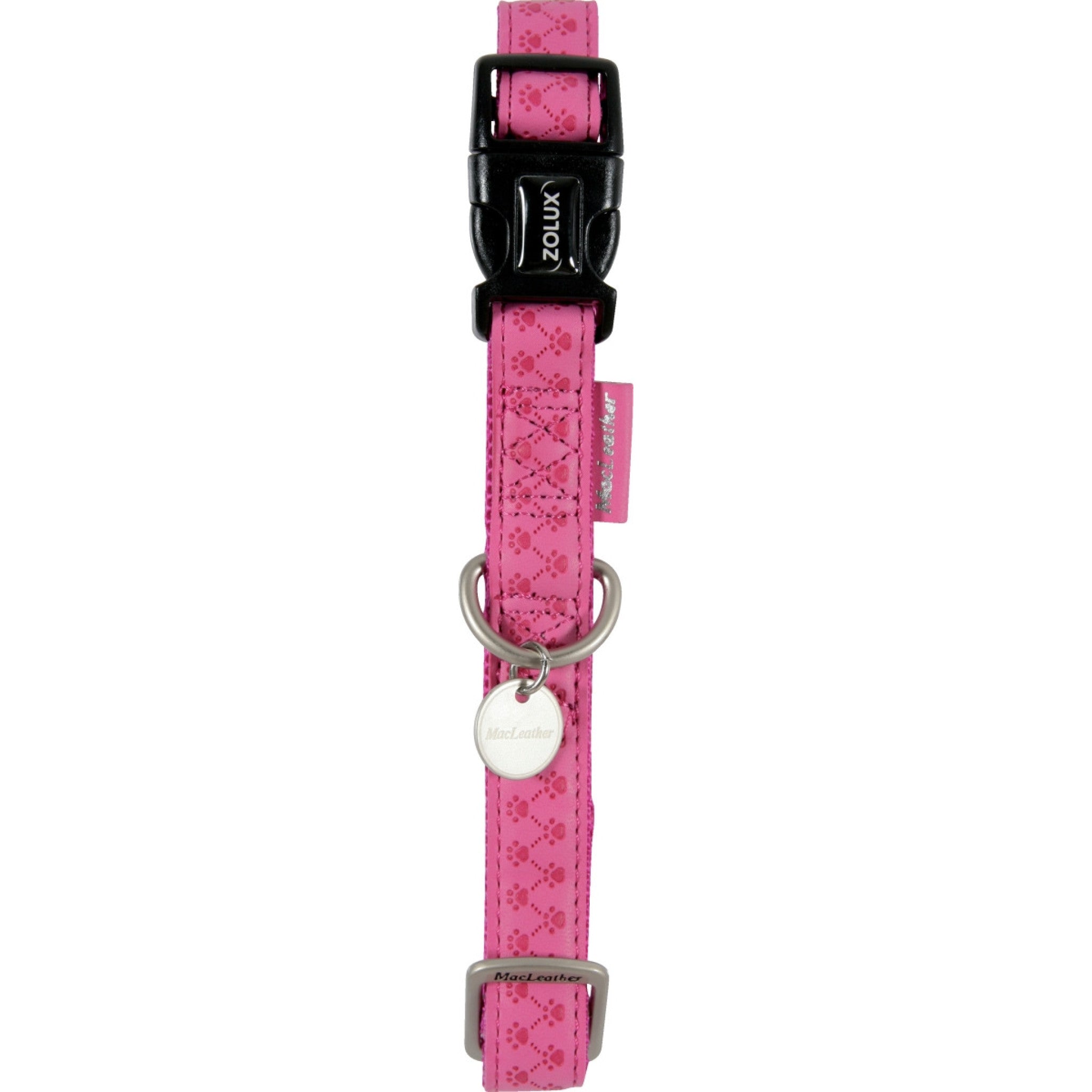 Macleather Adjustable Collar Fuchsia, 10 mm