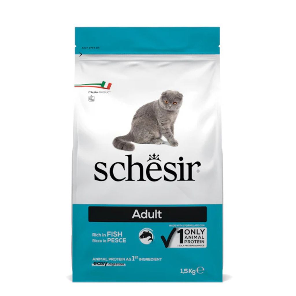Schesir Cat Dry Food Maintenance with Fish – Adult 1.5kg