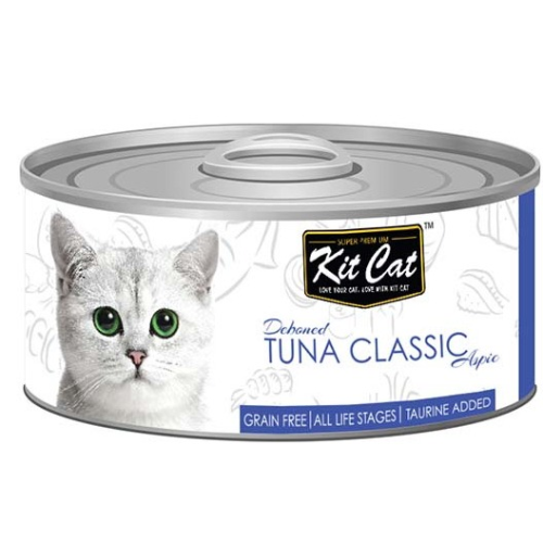KITCAT TIN TUNA CLASSIC TOPPERS 80G