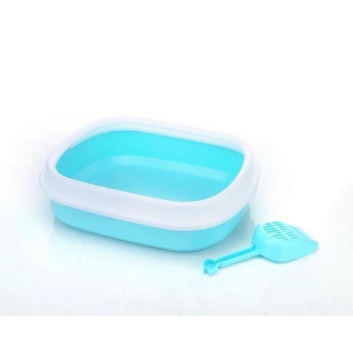 Cat Litter Tray with scoop– High Quality Plastic
