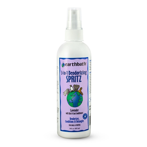 Earthbath® 3-IN-1 Deodorizing Spritz, Lavender with Skin & Coat Conditioners 8 oz